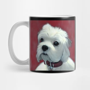 Cute Crusty White Dog Puppy Mug